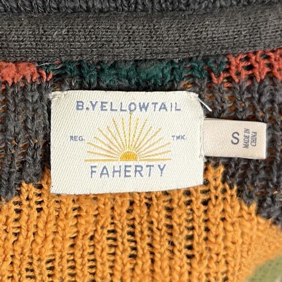 Faherty X B. Yellowtail Paloma Duster Womens S Small Western Aztec READ $348 - Picture 8 of 9